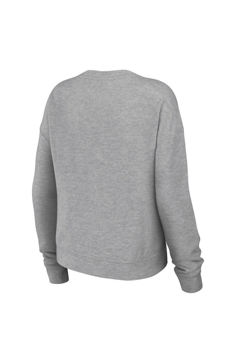 WEAR by Erin Andrews Women's WEAR by Erin Andrews Heather Gray Philadelphia Eagles Knit Long Sleeve Tri-Blend T-Shirt & Pants Sleep Set, Alternate, color,