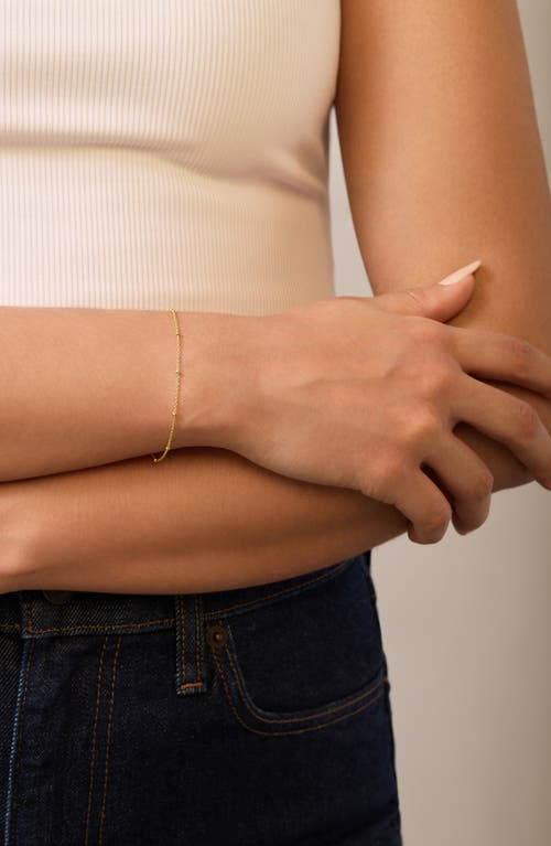 Bony Levy 14k Gold Station Chain Bracelet In Gold