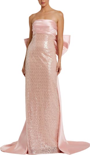 Mac Duggal ★ RHINESTONE BOW CAMI DRAPED TRUMPET GOWN NWT Mac Duggal RHINESTONE BOW CAMI DRAPED TRUMPET GOWN Lilac