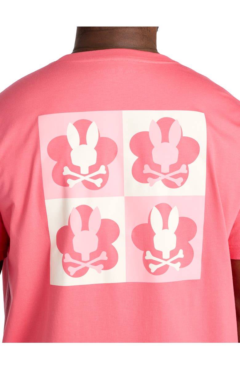 Psycho Bunny Big & Tall Aiden Graphic Tee, Alternate, color, Sunkissed Coral