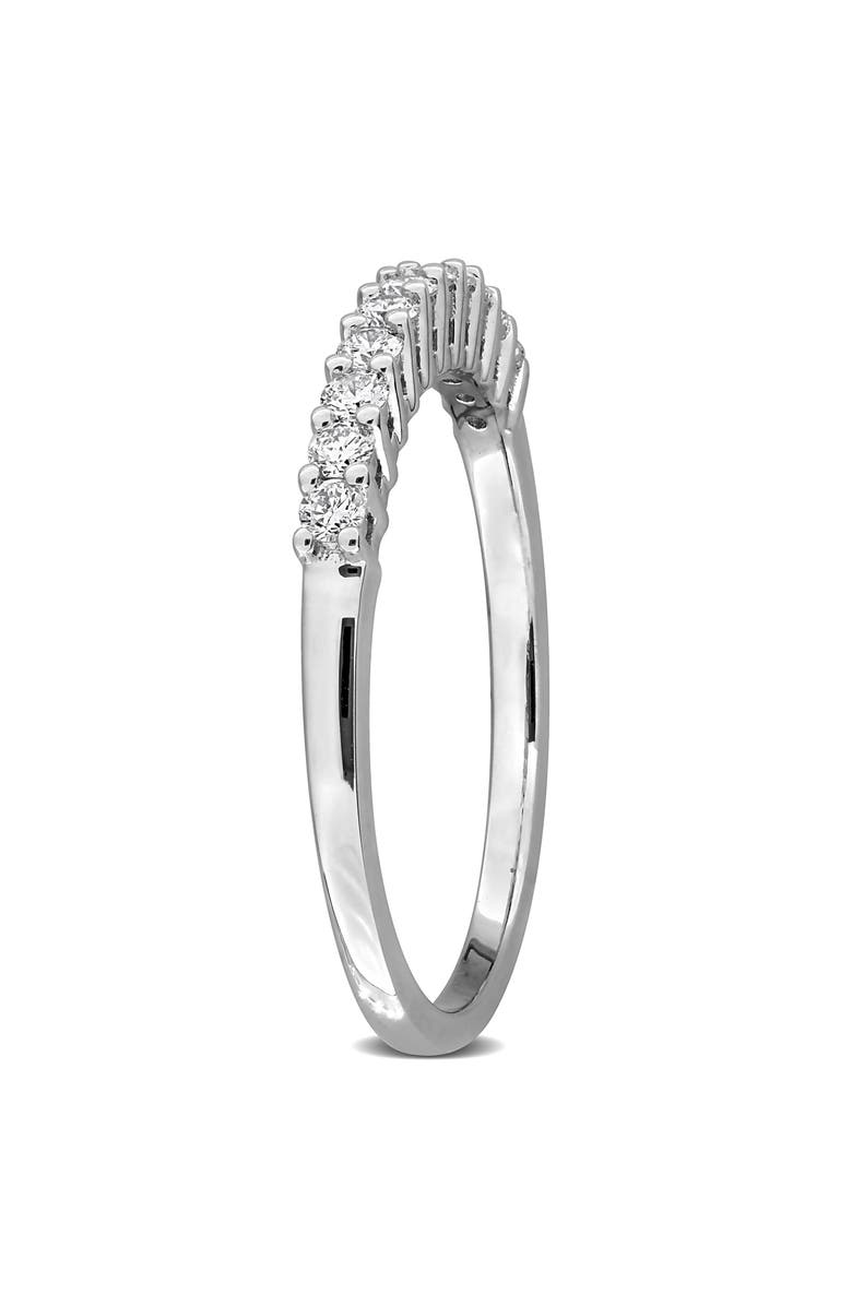 Created Forever Sterling Silver Lab Grown Diamond Anniversary Band Ring, Alternate, color, Silver