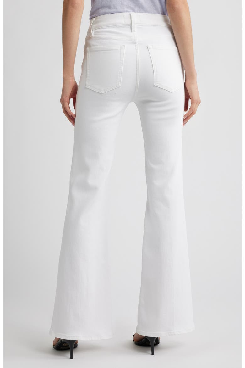 The Icon Flare Jeans, Alternate, color, WHITE