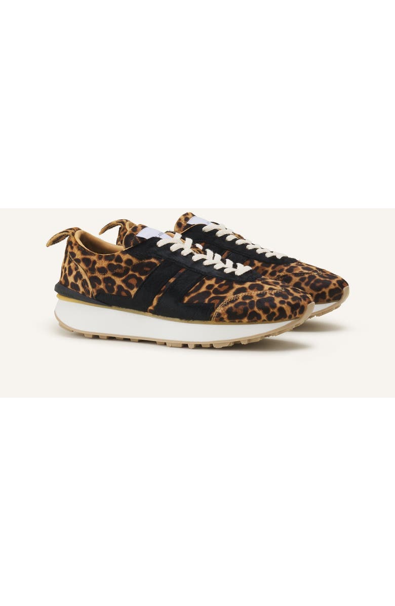 Lanvin Leopard Print Bumpr Sneakers In Pony, Alternate, color, Beige/Black