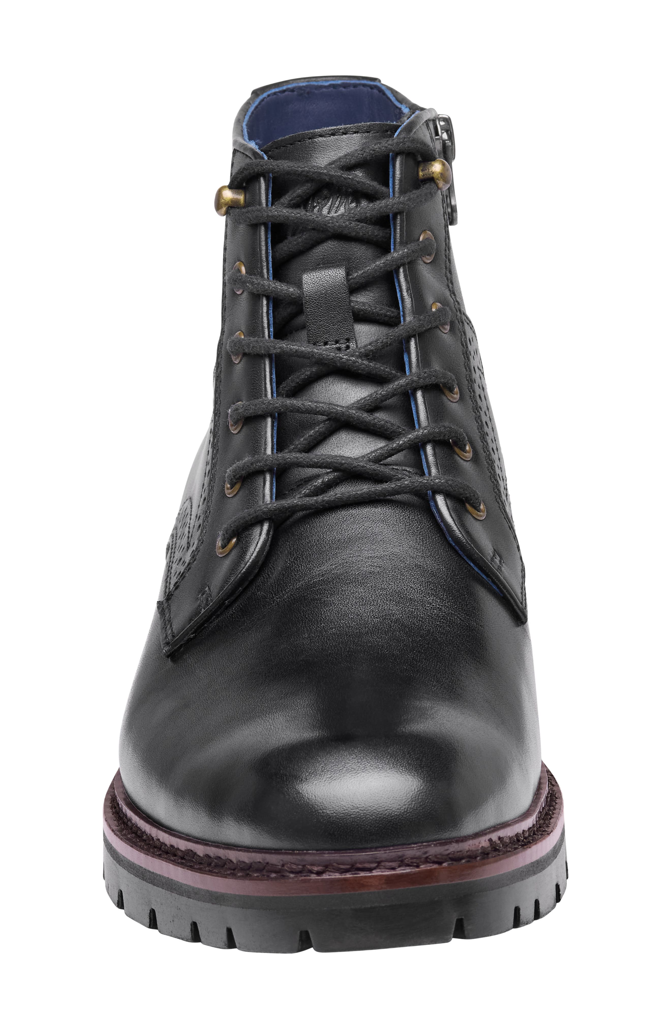 XC Flex Cade Plain Toe Boot, Alternate, color, BLACK HAND-FINISHED FULL GRAIN