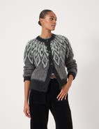 Hush Brushed Fair Isle Mohair Blend Cardigan