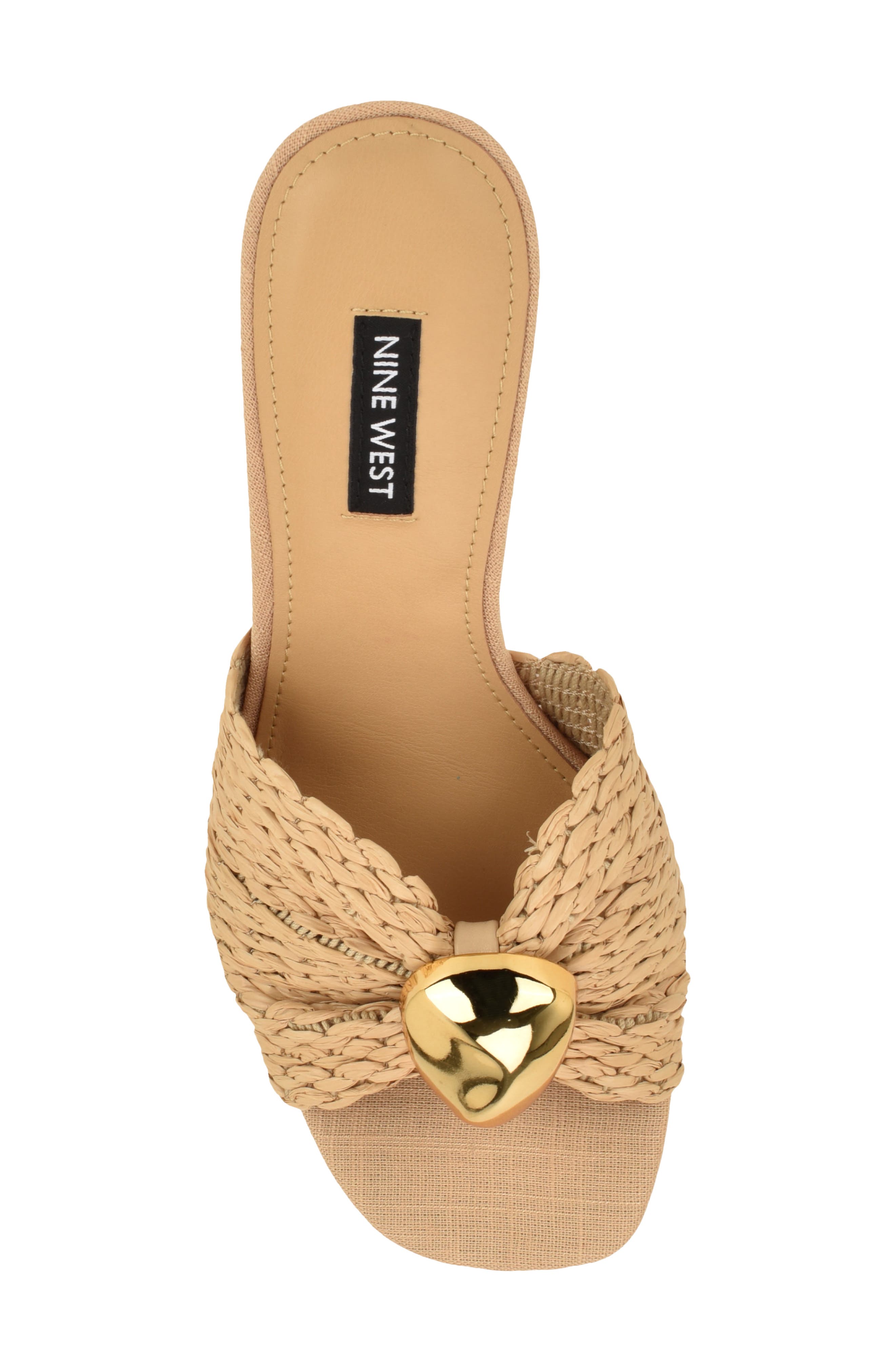 Nine West Nessla Wedge Sandal, Alternate, color, Light Natural