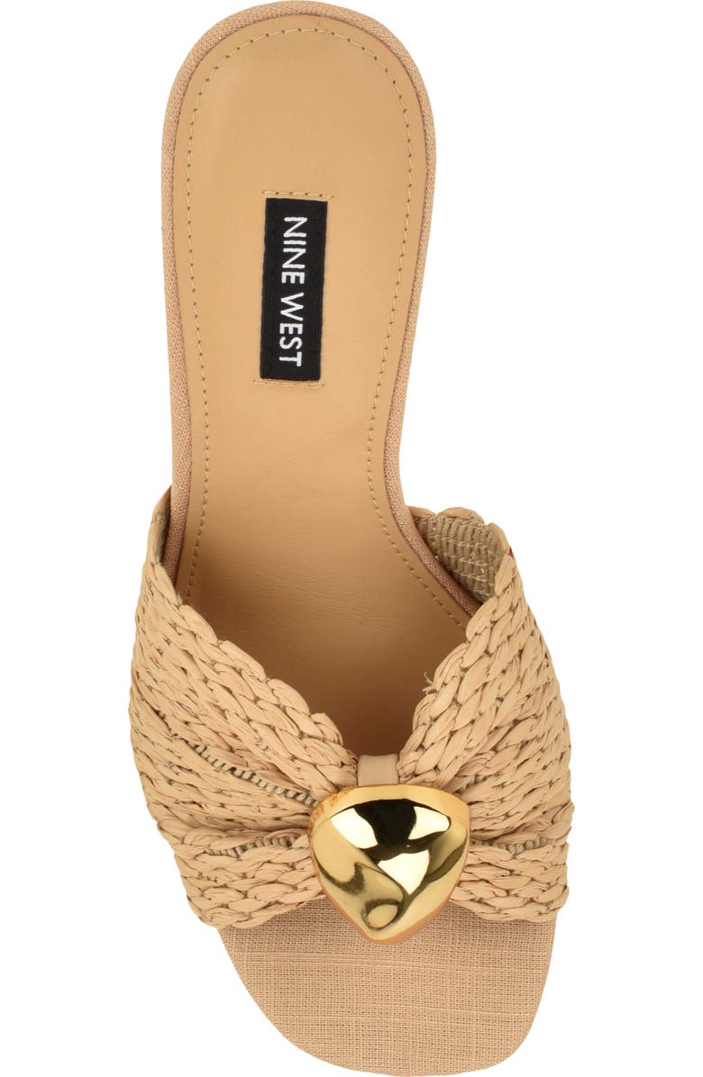 Nine West Nessla Wedge Sandal, Alternate, color, Light Natural