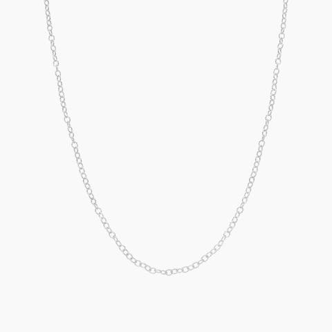 18k Gold Plated Sterling Silver Lizzy Small Chain Necklace Gift Idea