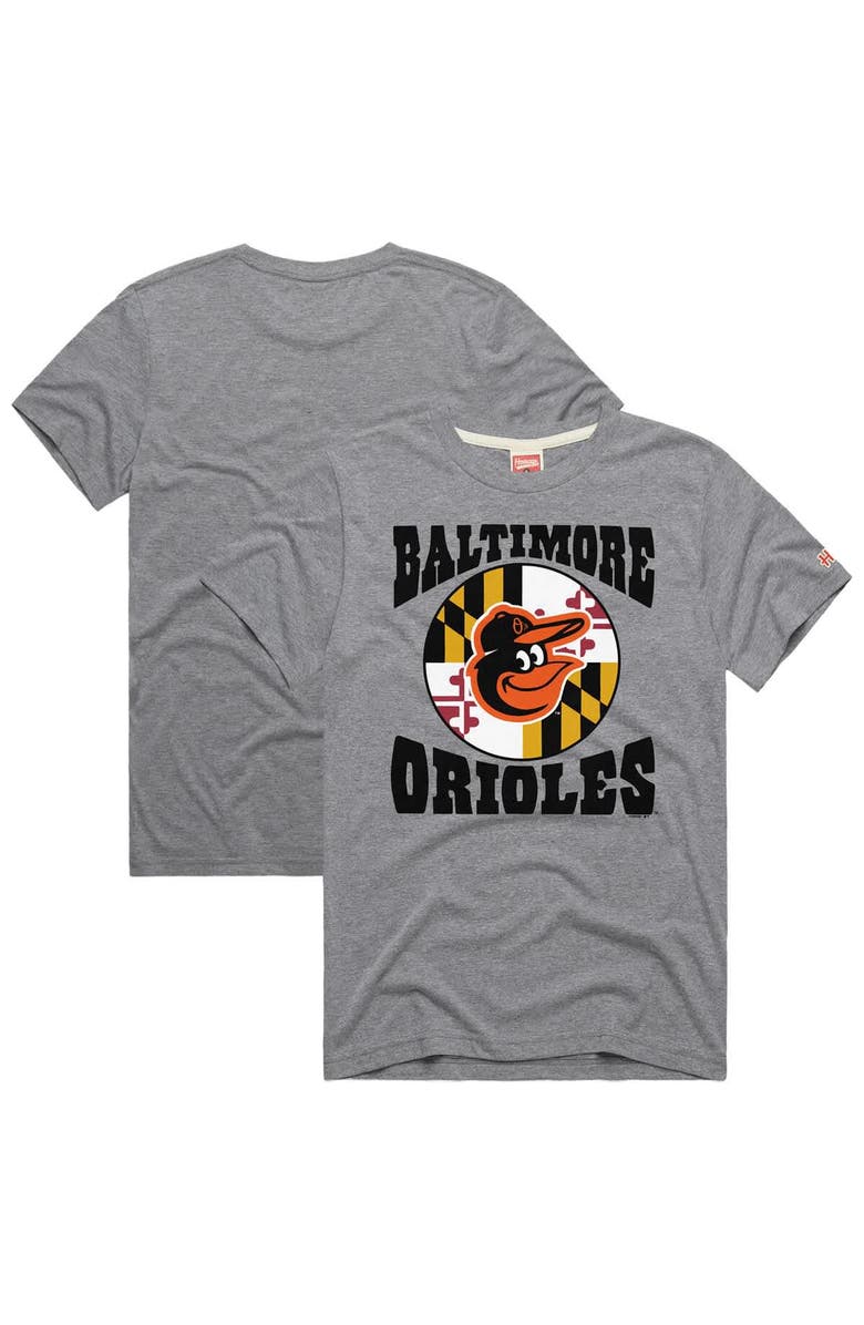 Homage Men's Homage Gray Baltimore Orioles Hyper Local Tri-Blend T-Shirt, Main, color, Gray