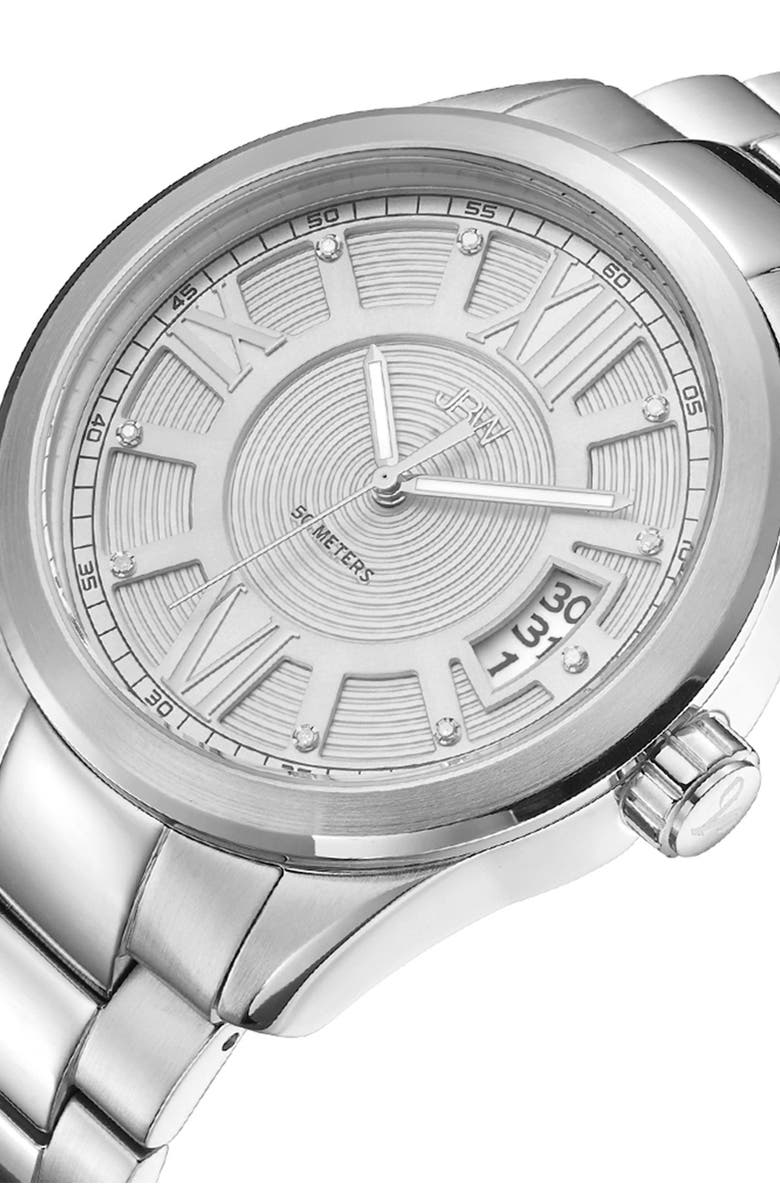 JBW Men's Bond Stainless Steel Diamond Watch, 44mm - 0.09 ctw, Alternate, color, 