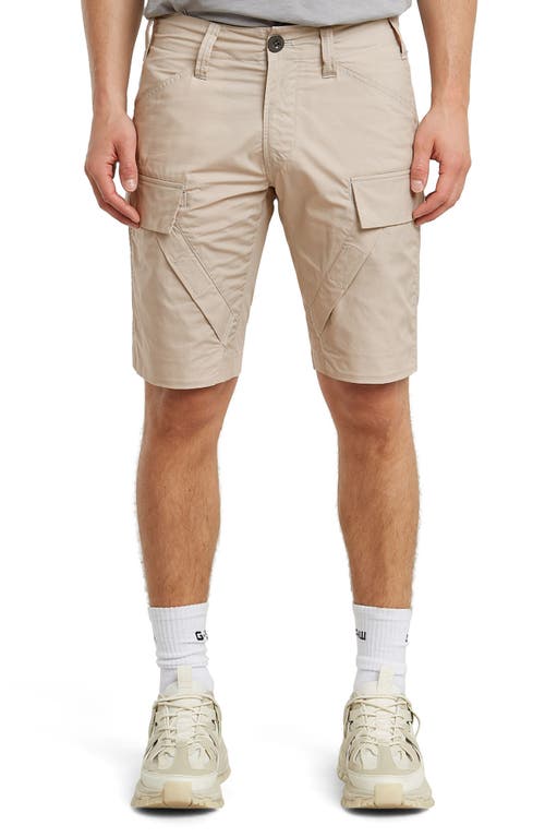 G-star 3d Regular Fit Cotton Blend Cargo Shorts In Neutral