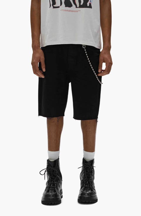 Midnight Relaxed Cutoff Denim Shorts