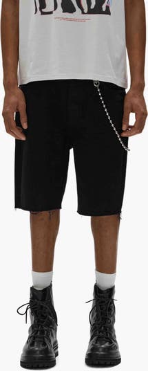 Midnight Relaxed Cutoff Denim Shorts