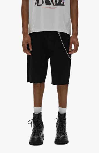 PURPLE BRAND Midnight Relaxed Cutoff Denim Shorts