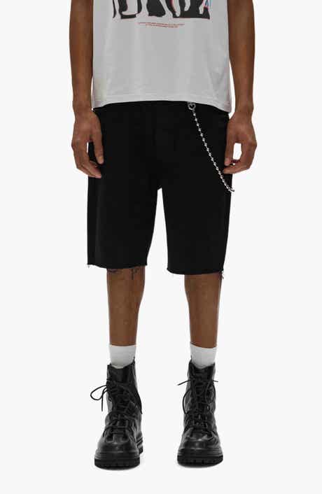 PURPLE BRAND Midnight Relaxed Cutoff Denim Shorts