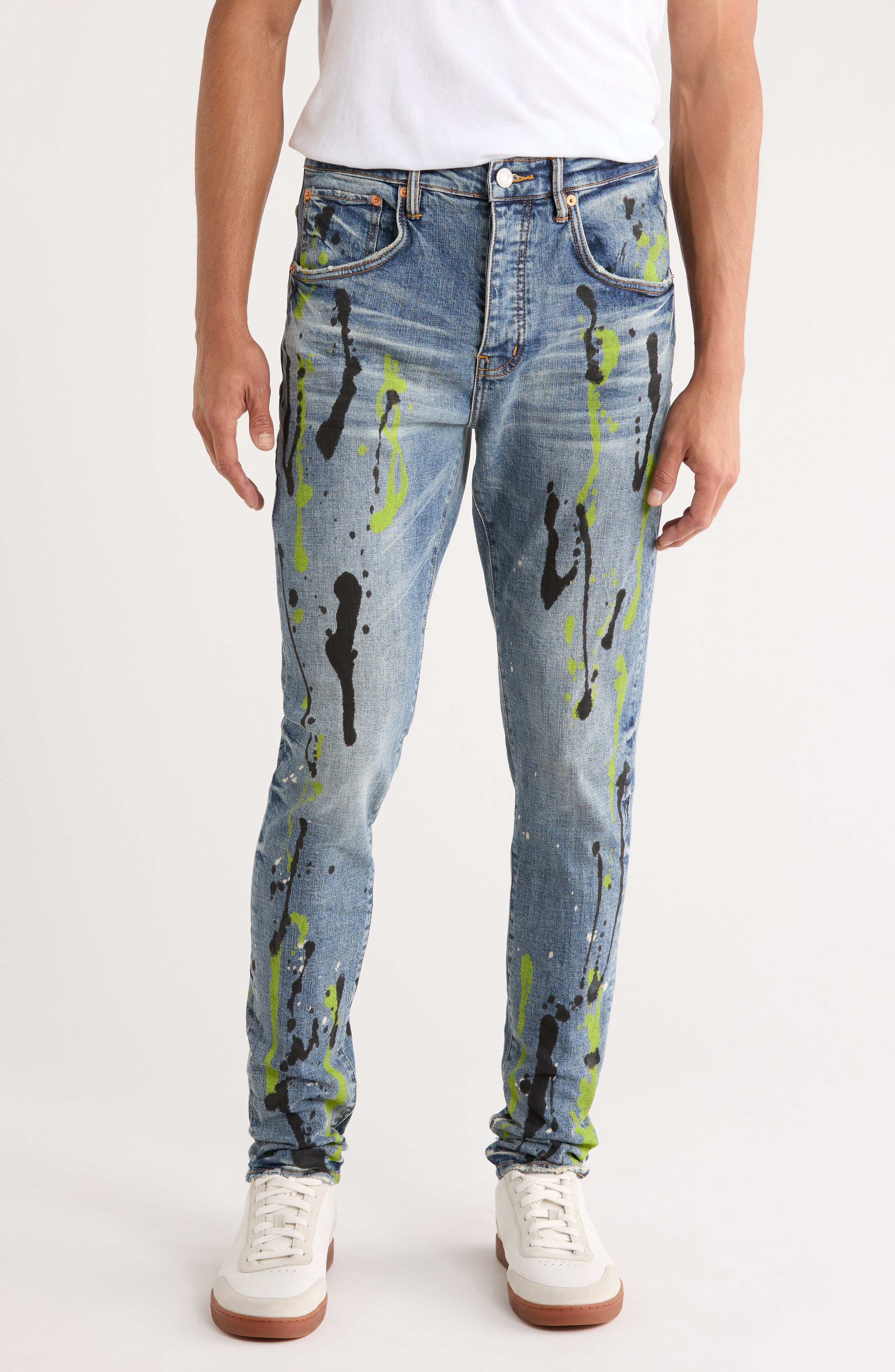 PURPLE BRAND Low Rise Coated Skinny Jeans | Nordstromrack