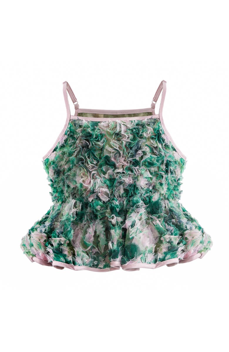 Tulleen Zinnia Textured Skirt Set, Alternate, color, Green
