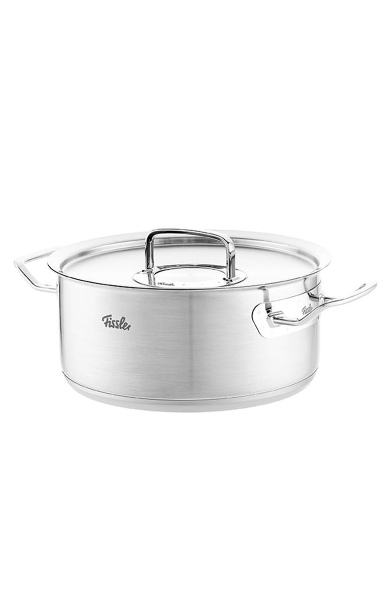 Fissler Original-Profi Collection Stainless Steel Rondeau with Metal Lid, Alternate, color, Stainless Steel