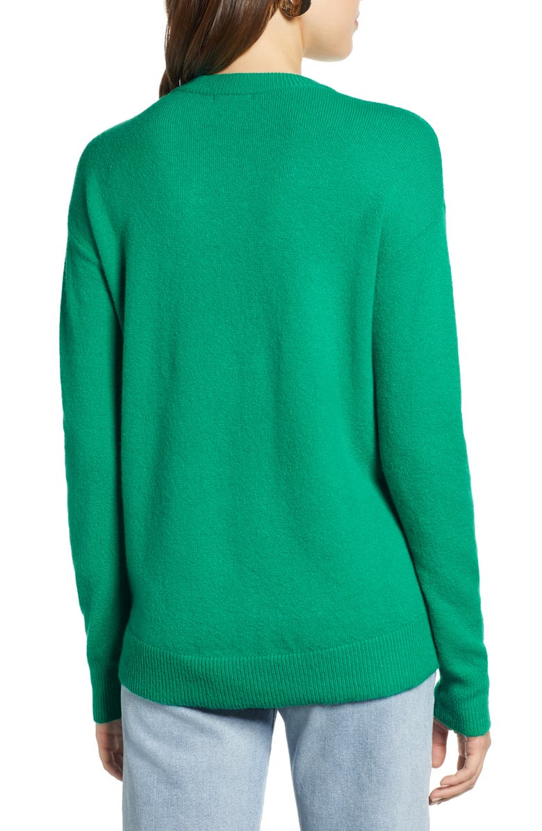 Halogen<sup>®</sup> Crewneck Wool Blend Sweater, Alternate, color,