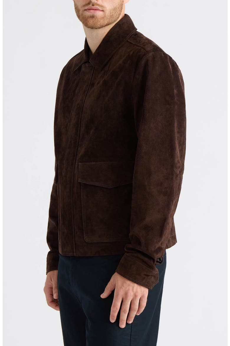 Elijah Leather Aviator Jacket, Alternate, color, COFFEE BEAN