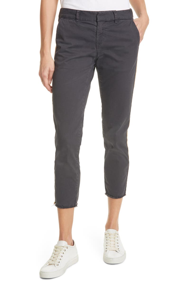 Nili Lotan East Hampton Side Tape Crop Pants, Main, color, 