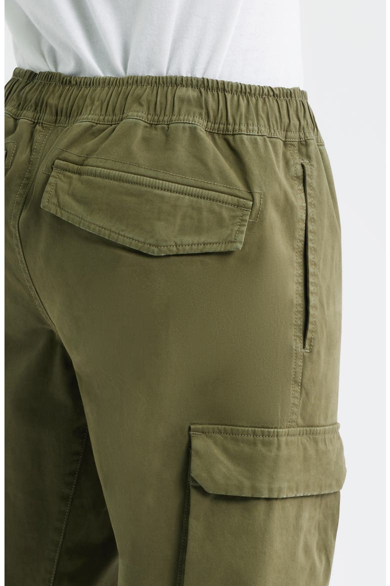 Jaiden Cotton Drawstring Cargo Pants, Alternate, color, TRUE OLIVE