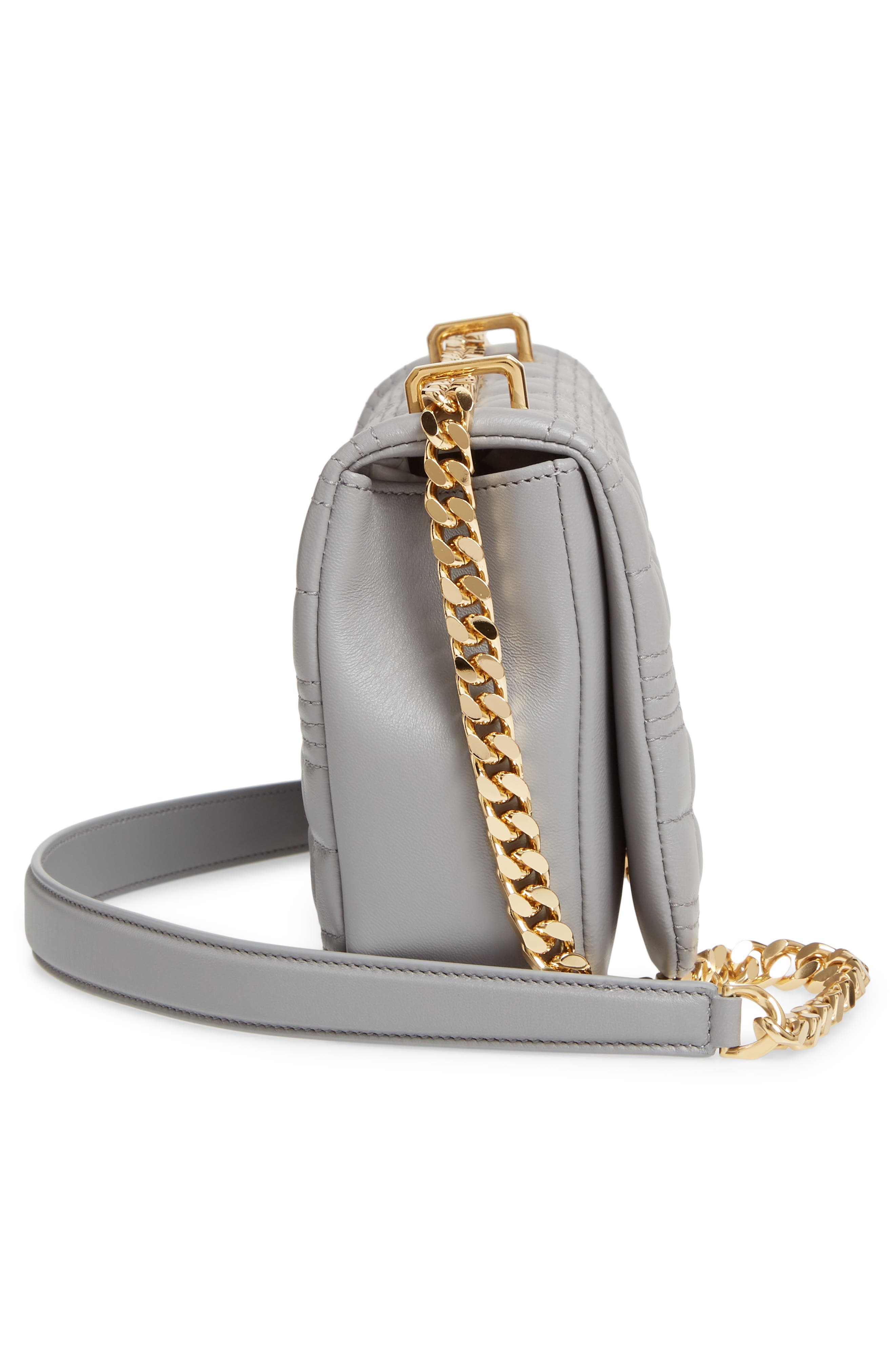 Burberry Small Lola Quilted Lambskin Bag, Alternate, color, 