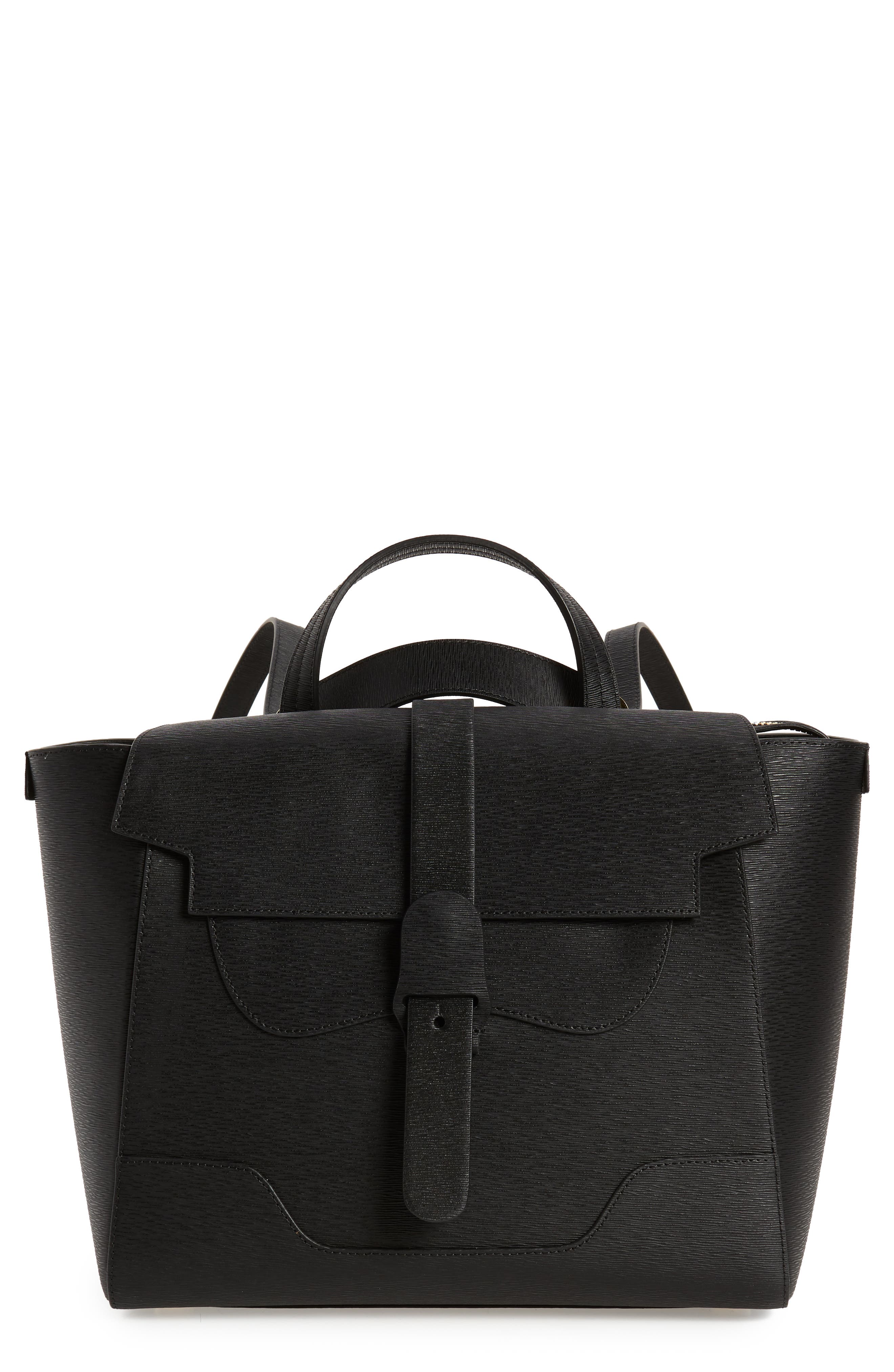 SENREVE Maestra Textured Leather Satchel, Main, color, 