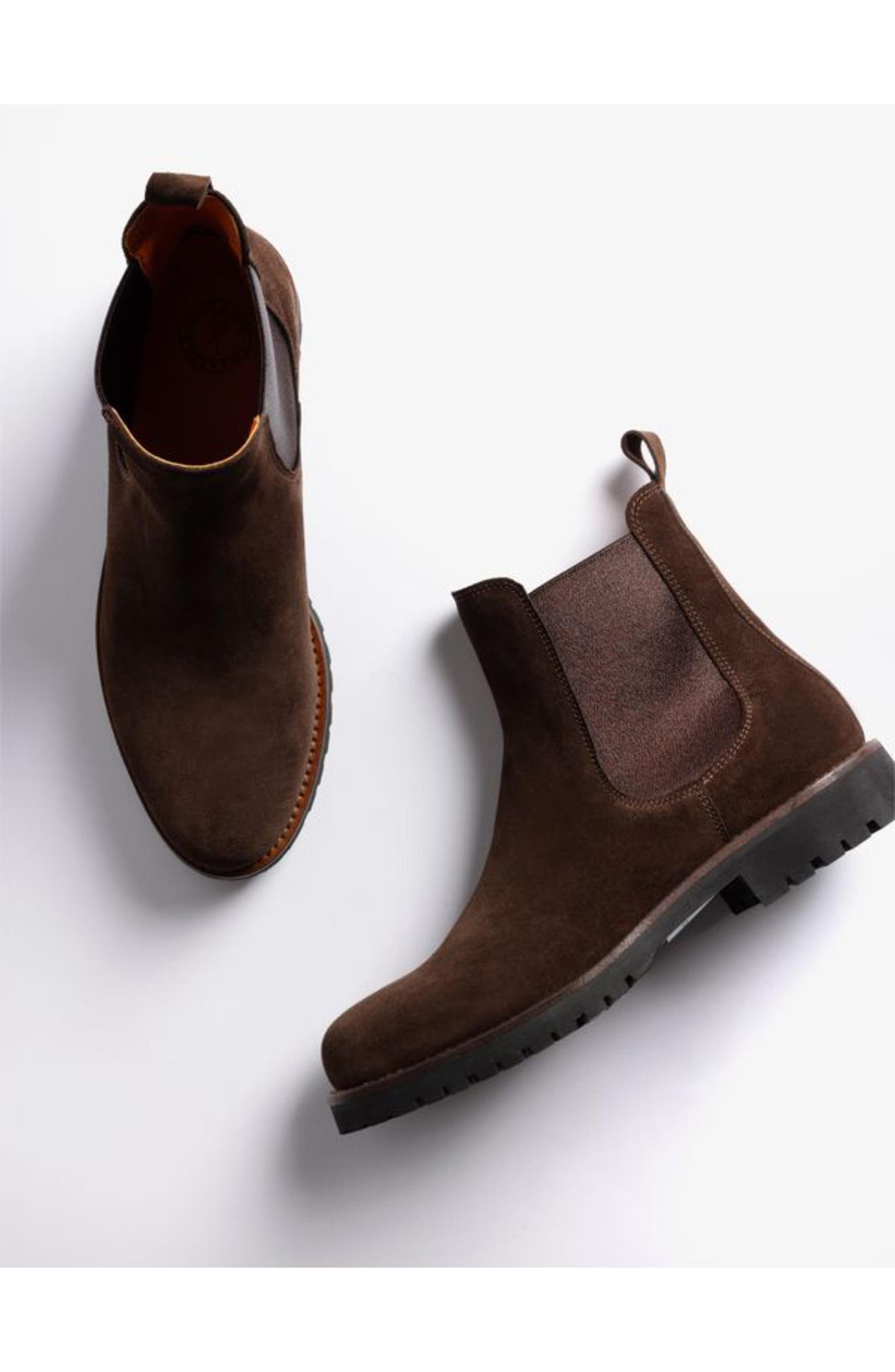 Horatio Leather Chelsea Boot, Alternate, color, BITTER CHOCOLATE