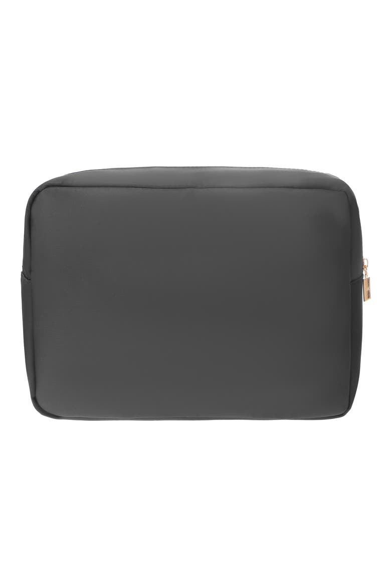 Extra Large Kiss Cosmetic Bag, Alternate, color, BLACK
