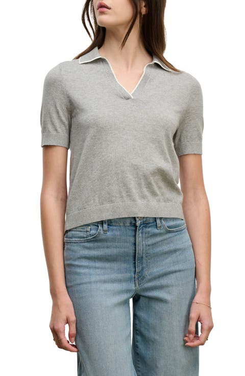 Abela Cotton & Cashmere Sweater Polo