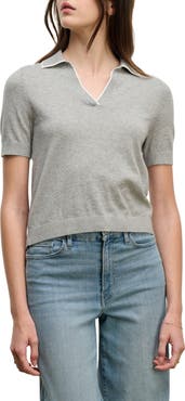 VELVET Abela Cotton & Cashmere Sweater Polo