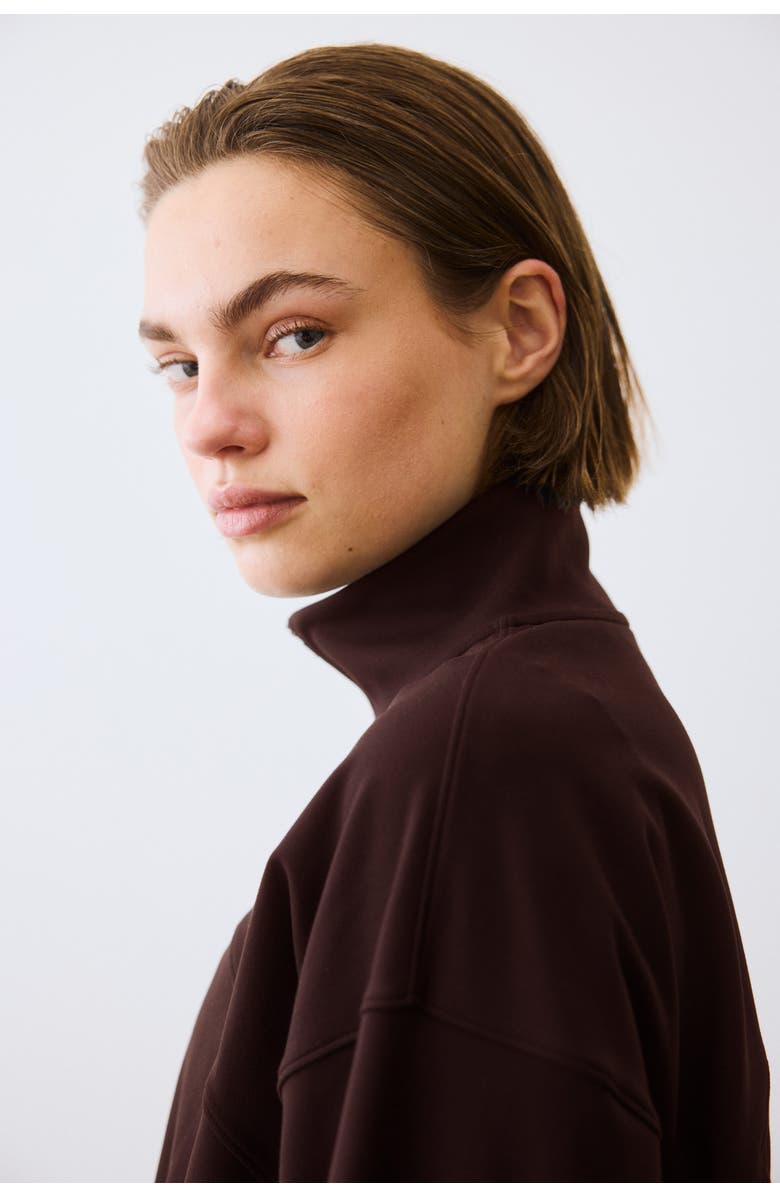 H&M Sports Track Jacket With Softmove, Alternate, color, Warm Brown