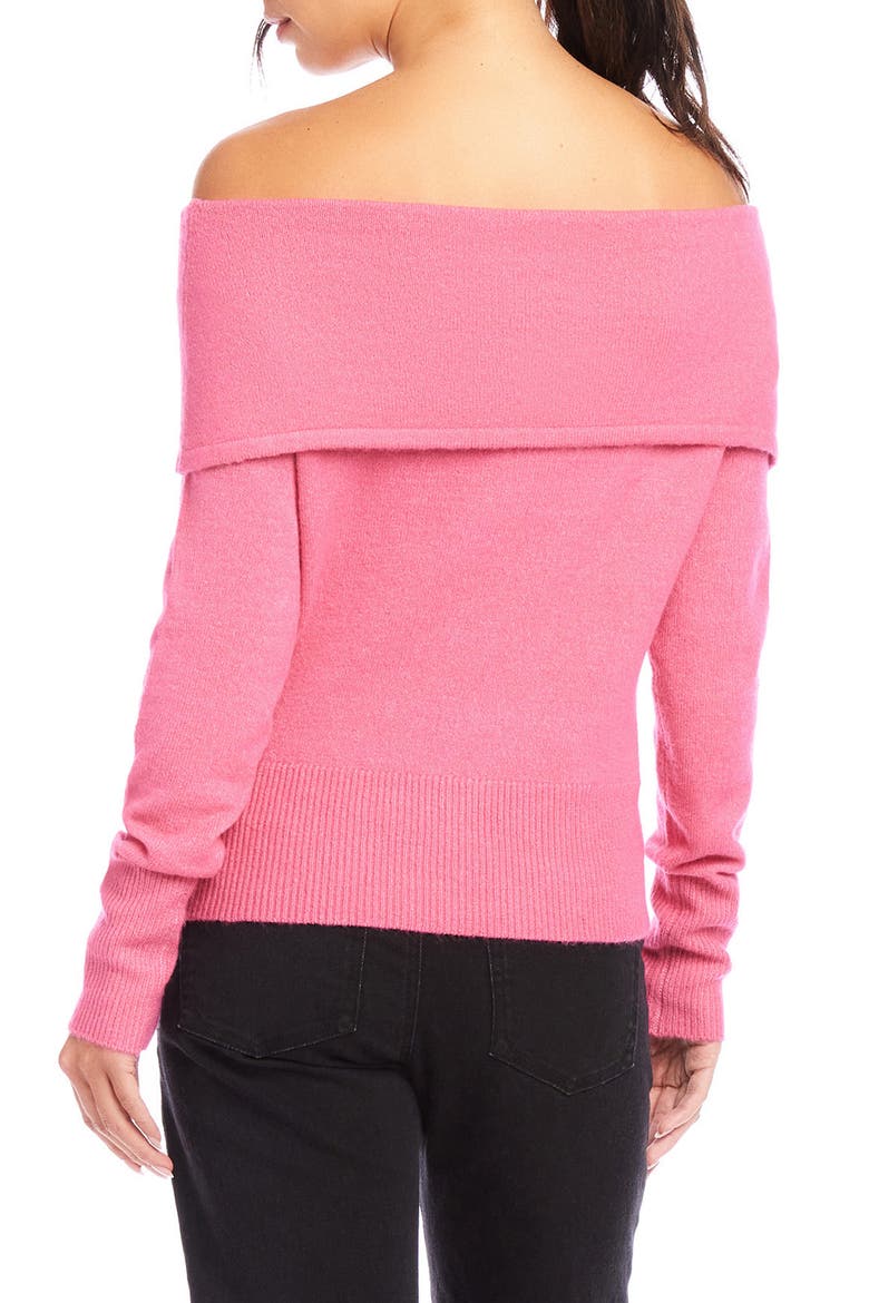 Monique Off the Shoulder Sweater, Alternate, color, PINK