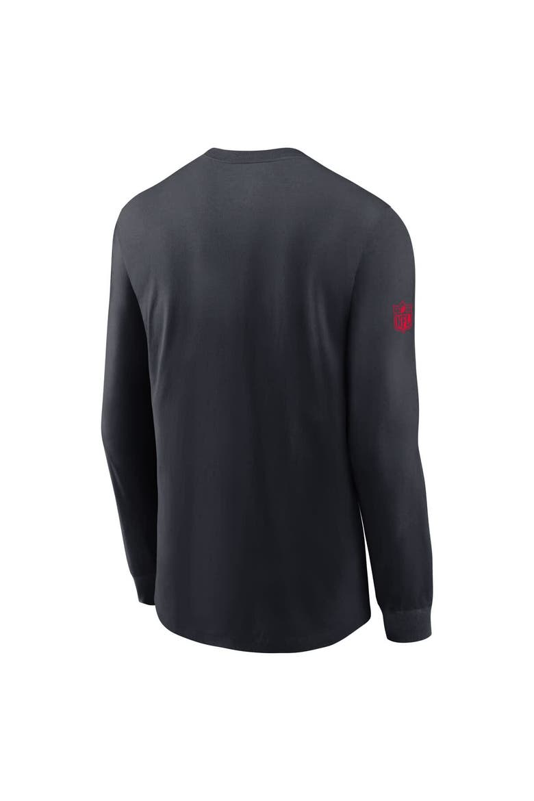 Men's Nike Navy Houston Texans Sideline Performance Long Sleeve T-Shirt, Alternate, color, Navy