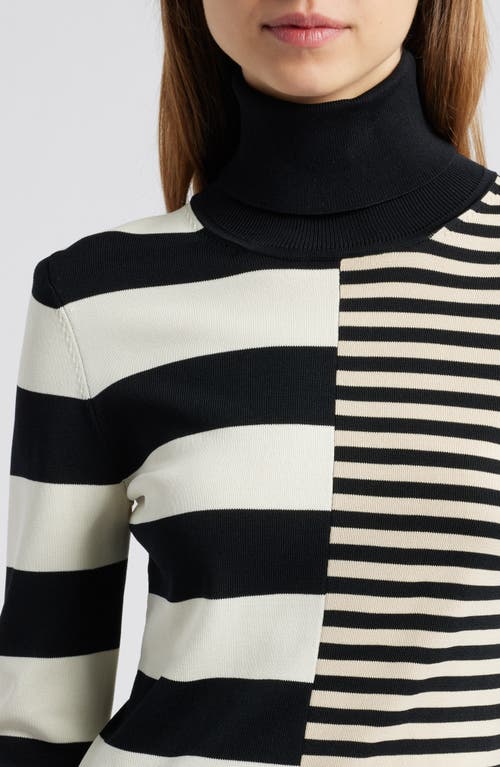 SOLID & STRIPED SOLID & STRIPED THE GRETA STRIPE TURTLENECK SEATER