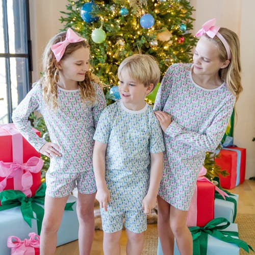 Lila And Hayes Charles Boys' Shorts Set In Blue