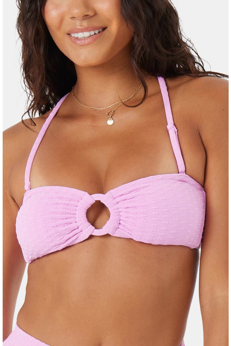 Haleiwa Bandeau Bikini Top, Main, color, LILAC