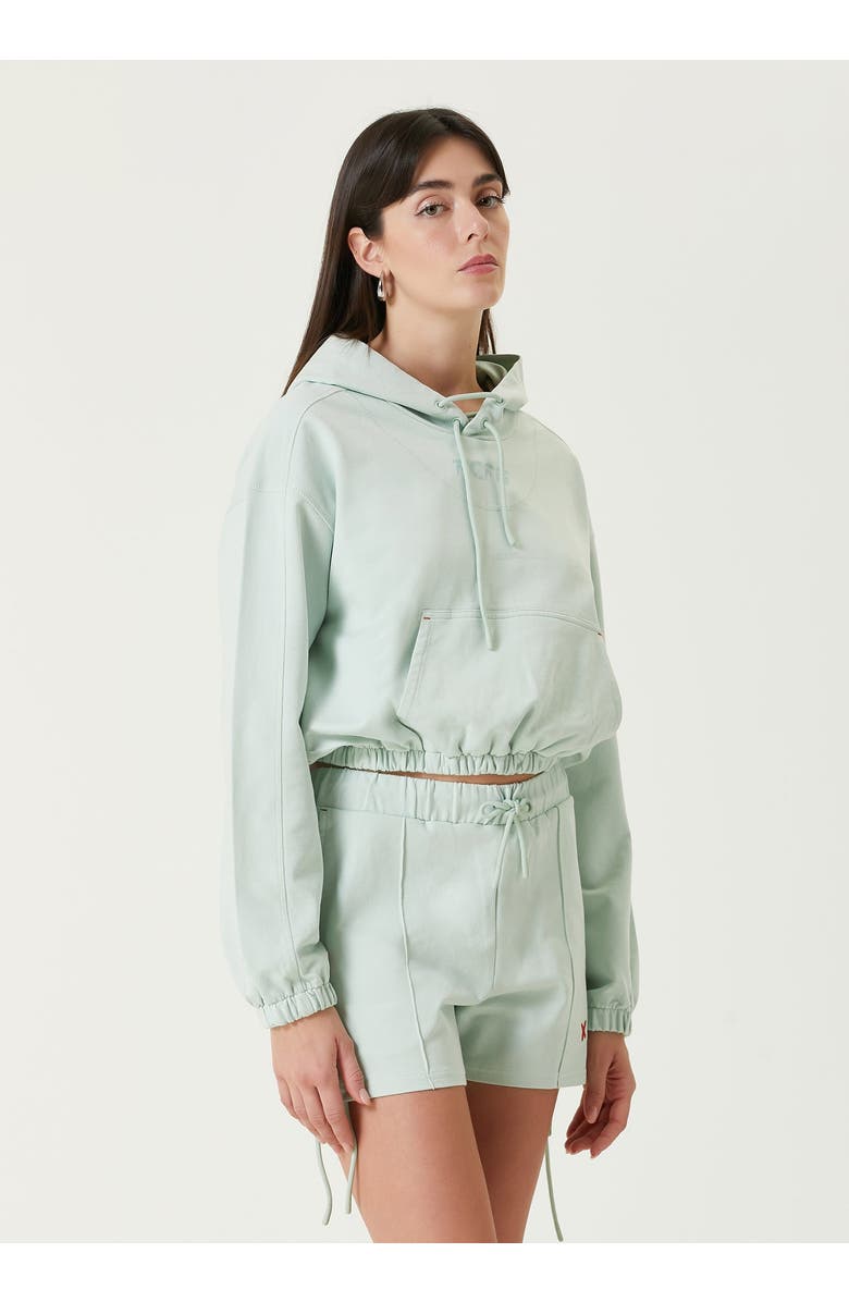 PCFG Free Heaven Crop Hoodie, Alternate, color, Light Green Surf Spray