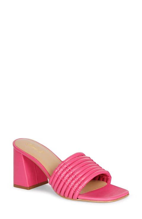 Bethany Block Heel Slide Sandal (Women)