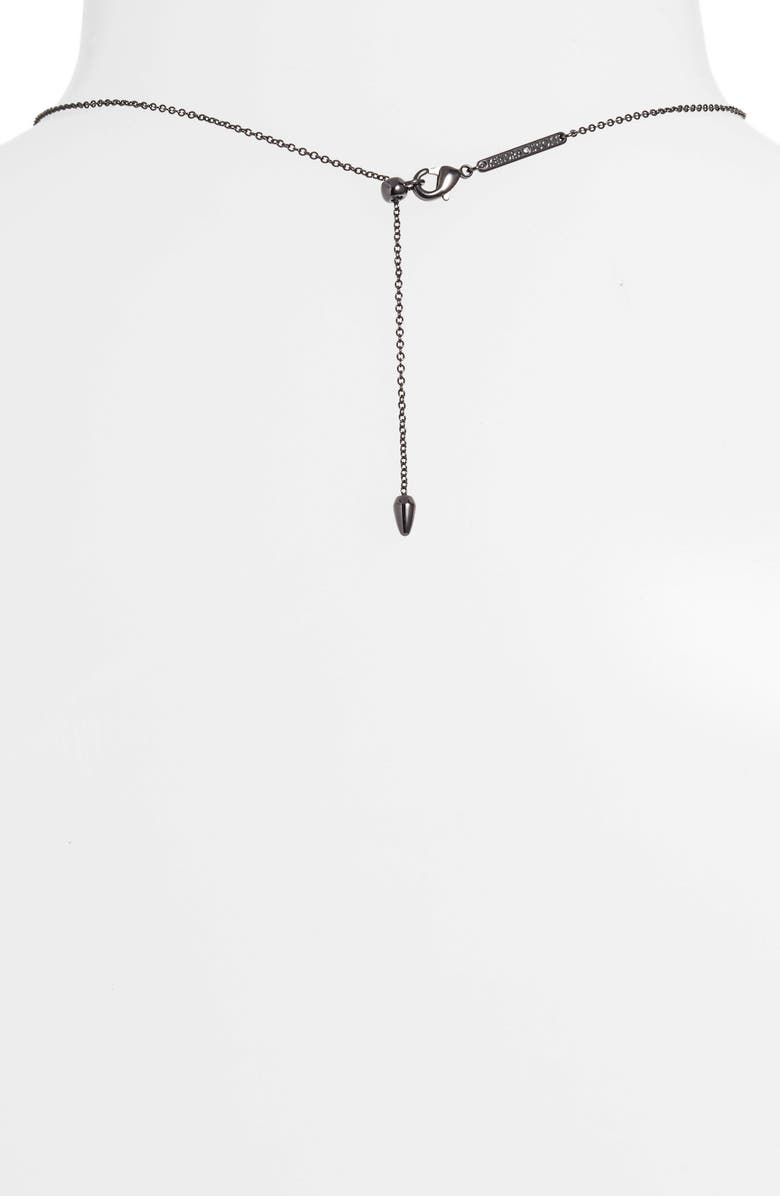 Kendra Scott Elisa Open Oval Cubic Zirconia Necklace, Alternate, color, 