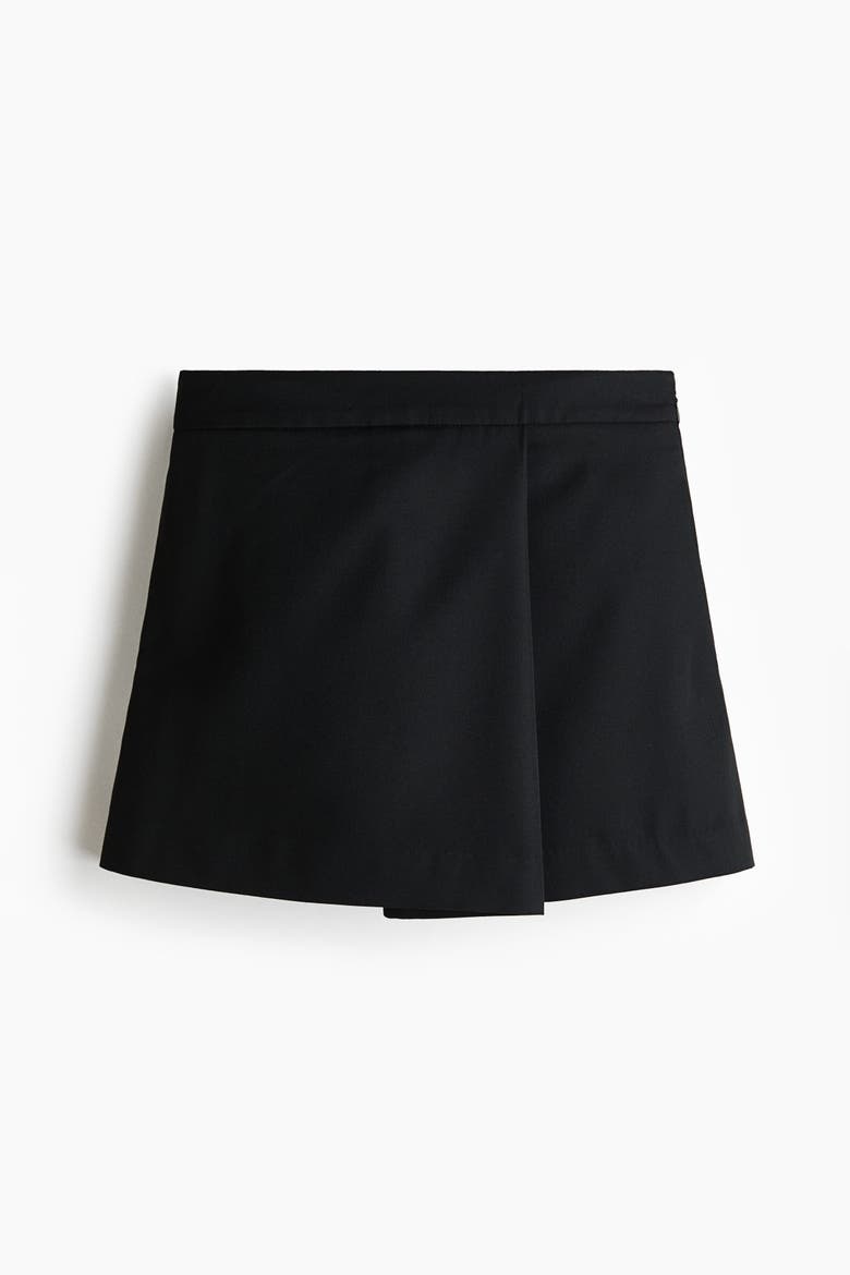 Twill Mini Skort, Alternate, color, Black