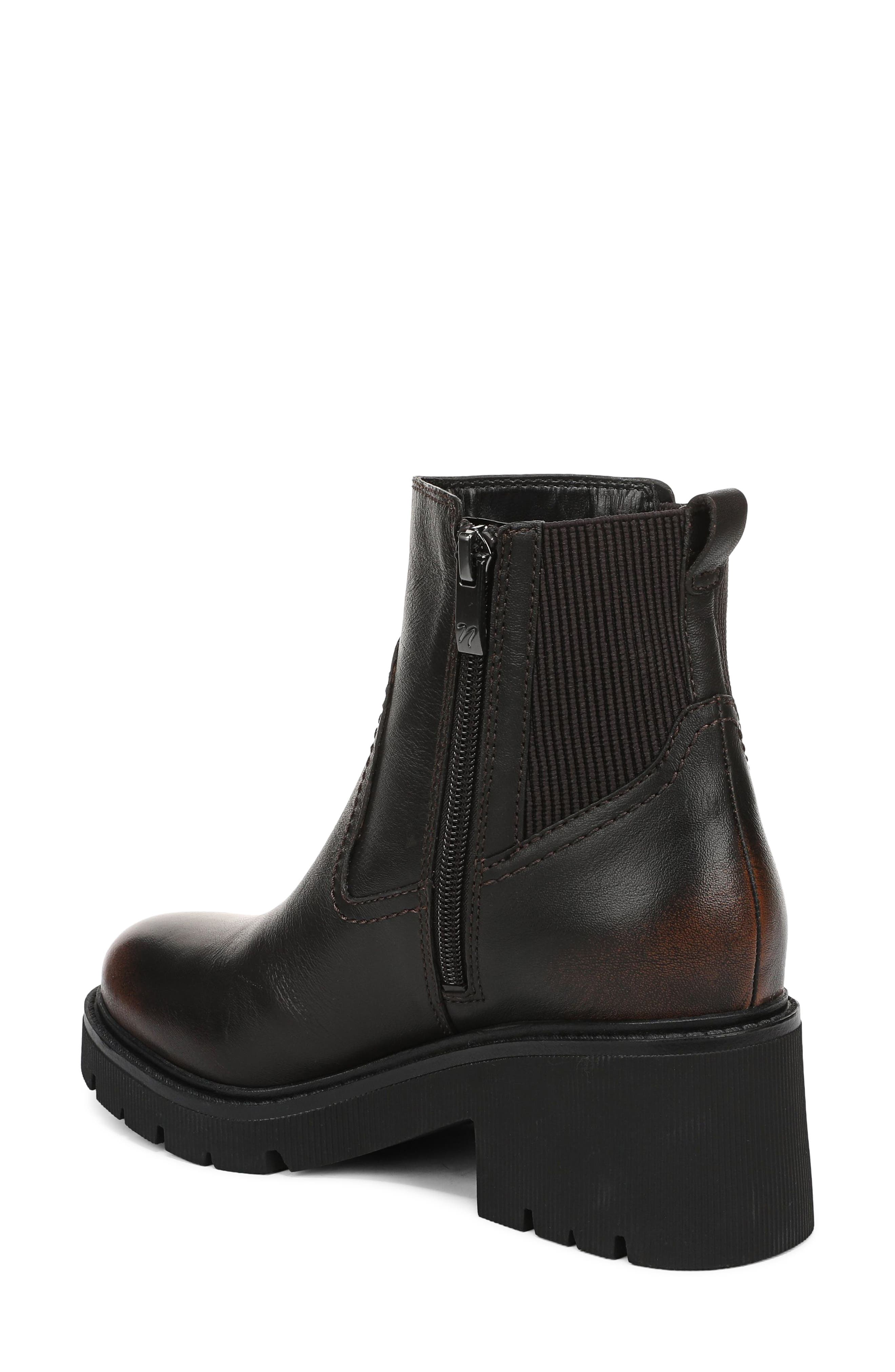 Juni Leather Chelsea Boot, Alternate, color, BLACK BROWN WR LEATH