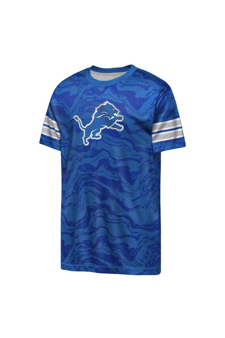 Youth Outerstuff  Blue Detroit Lions Slant Route Performance T-Shirt, Alternate, color, Blue