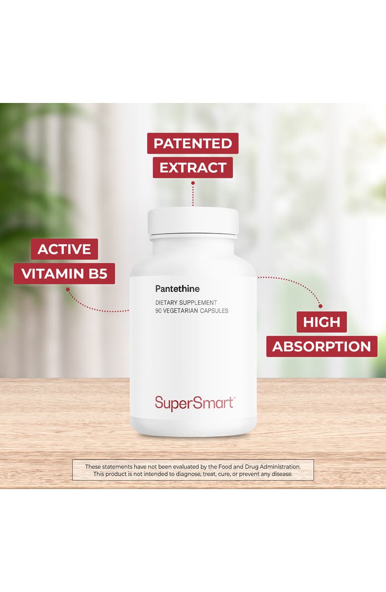 SuperSmart Pantesin Pantethine 600mg, Alternate, color, NO COLOR