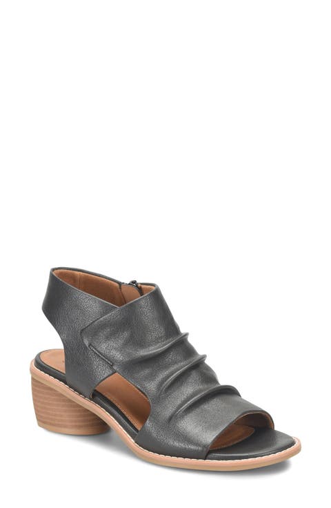 Carlen Ruched Slingback Sandal (Women)
