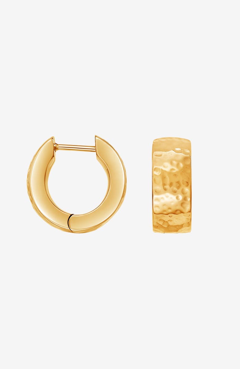 Dower & Hall Chubby Nomad Huggie Hoops, Main, color, Yellow Gold Vermeil