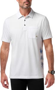 TravisMathew Comfortknit Deep Sea Polo