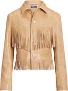 Polo Ralph Lauren Fringe Leather Jacket