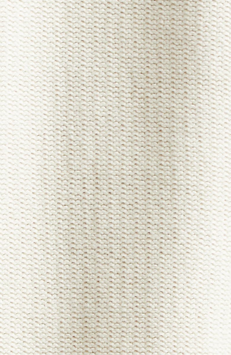 Etro Embroidered Crop Cotton Blend Sweater, Alternate, color, Ivory